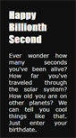 Mobile Screenshot of happybillionthsecond.com